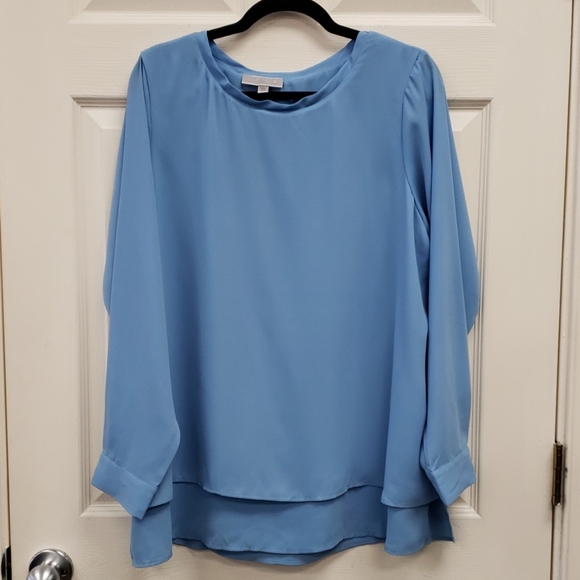 Avenue Tops - VIP Blouse Blue